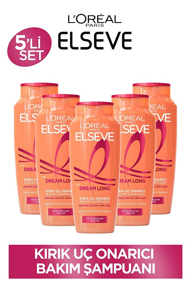 Set of 5 Dream Long Repairing Care Shampoo 300 ml