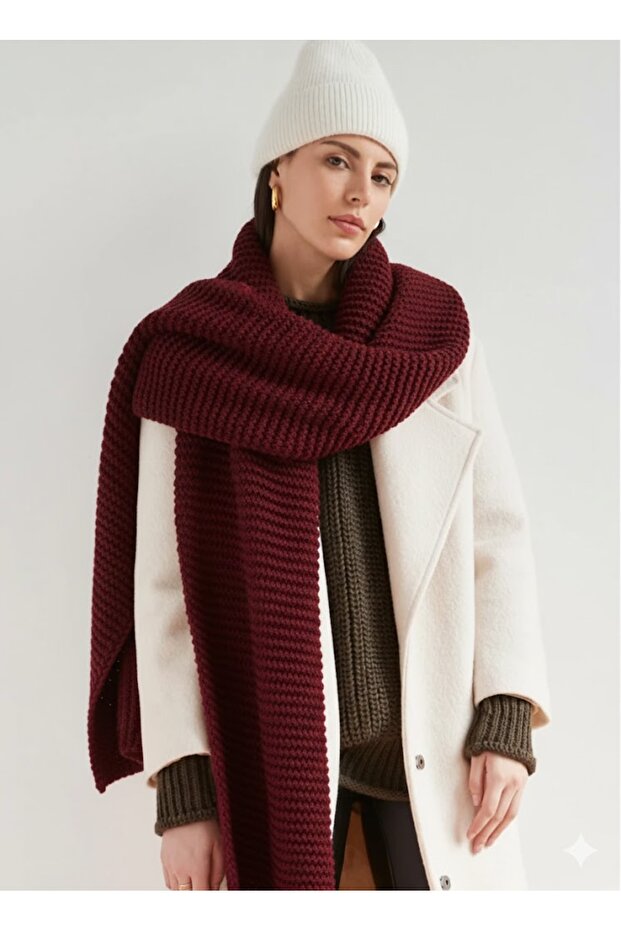 Links Örgü Triko Atkı Kaşkol - 1