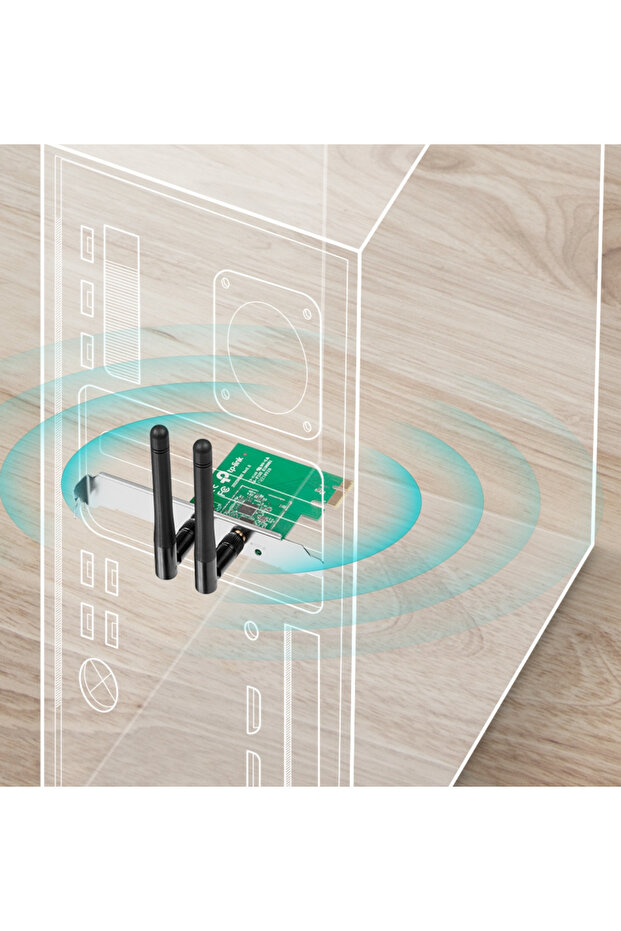 c-12 Tl-wn881nd Wifi N 300mbps Pcı Express - 1