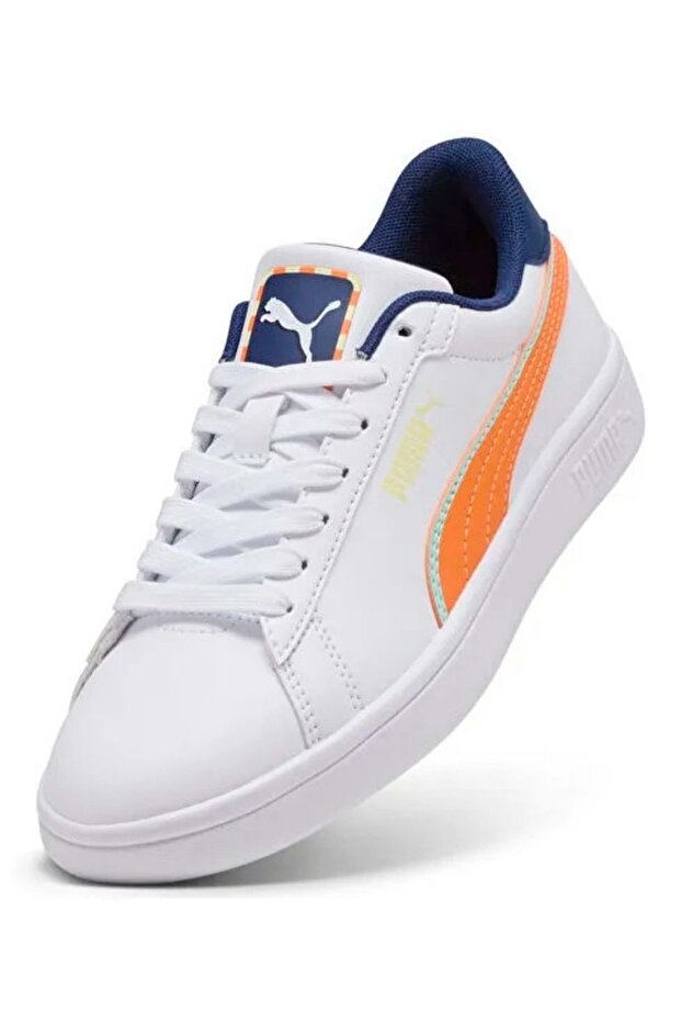 Smash 3.0 Playdate Jr 402826 Unisex Spor Ayakkabı BEYAZ - 4