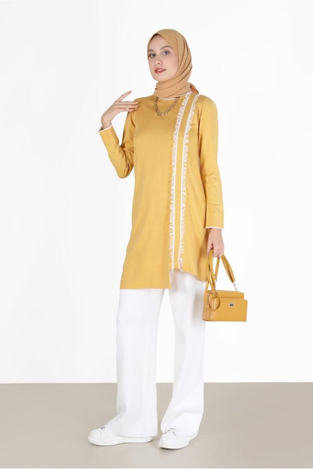 TASSEL DETAILED KNITWEAR TUNIC 42037