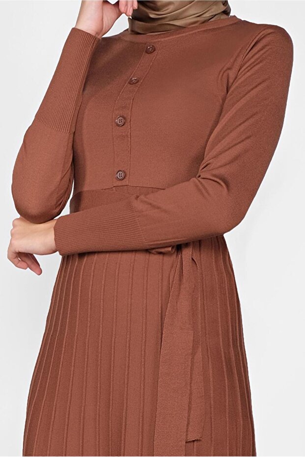 PİLİSELİ TRİKO ELBİSE 41031 - 4