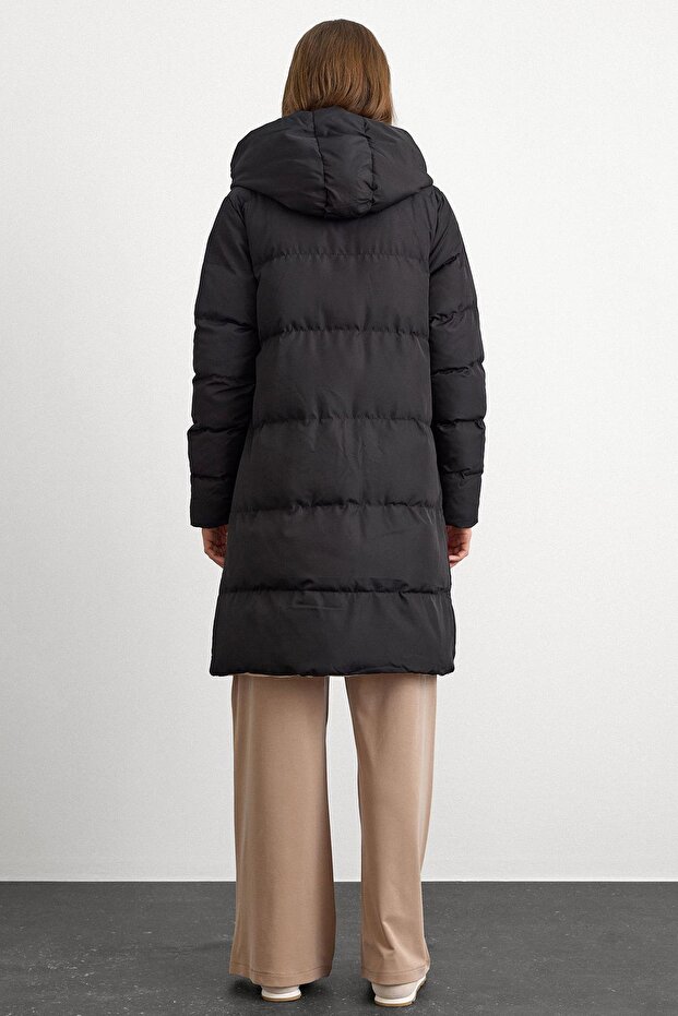 Dwukolorowa dwustronna kurtka puchowa z kapturem BLACK-STONE 5371 - 7