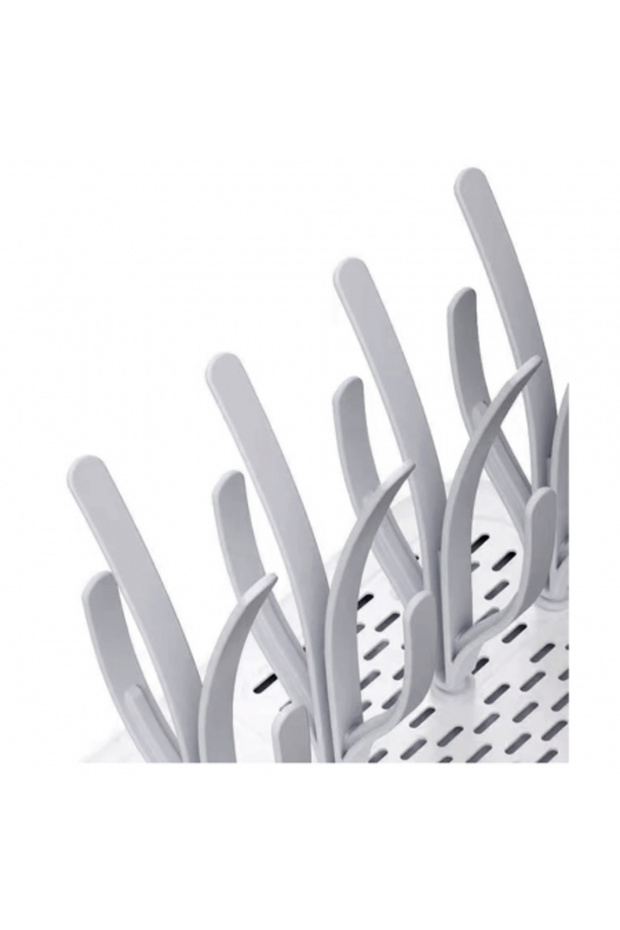 FizioTab® Bottle and Teat Drying Stand, Gray/White - 7