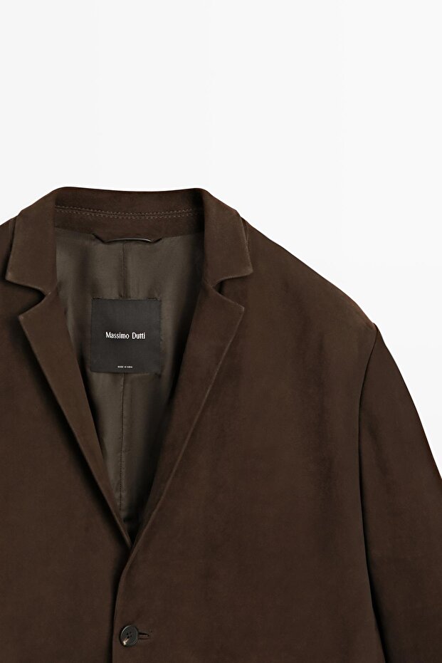 Nubuk deri blazer - 6