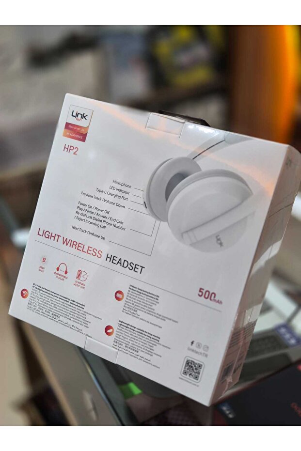 Hp2 Ultra Hafif Kulak Üstü Kablosuz Bluetooth Kulaklık - 5