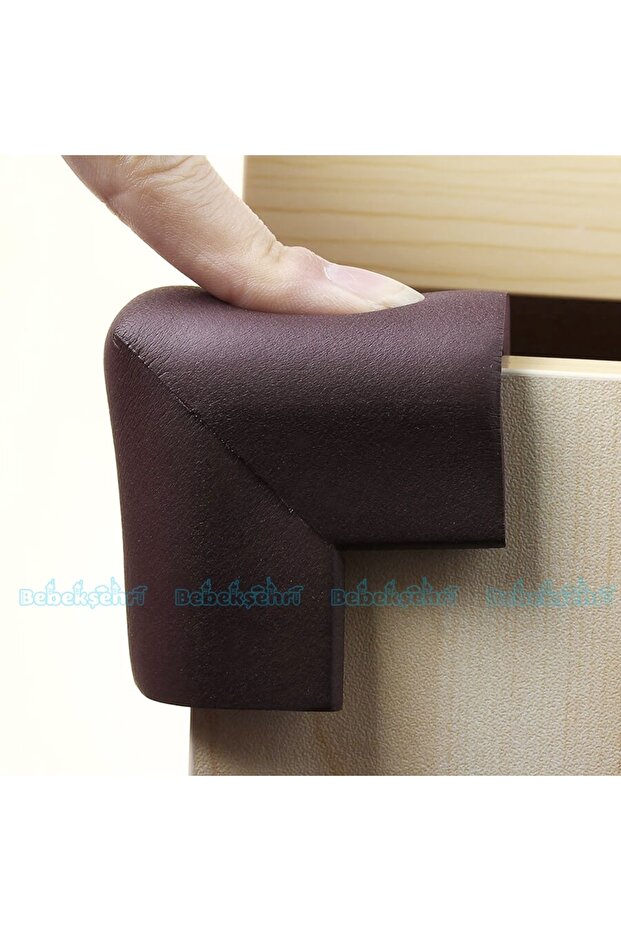 Rubber Corner Protector 4-Pack (Brown) - 4