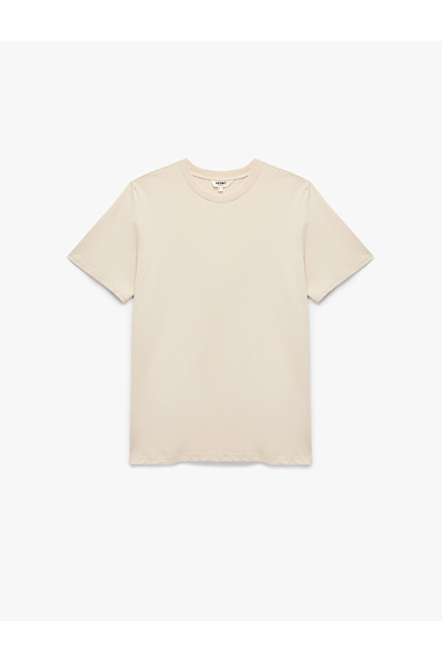 Short Sleeve Crew Neck Cotton Sports T-Shirt