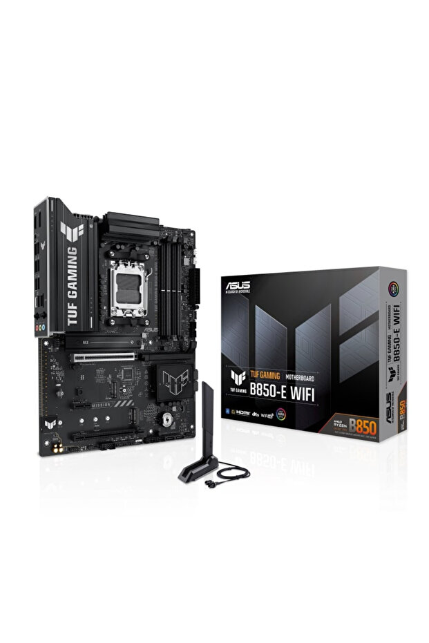 TUF GAMING B850-E WIFI AMD B850 AM5 Soket DDR5 8000+(OC)MHz ATX Gaming (Oyuncu) Anakart - 1