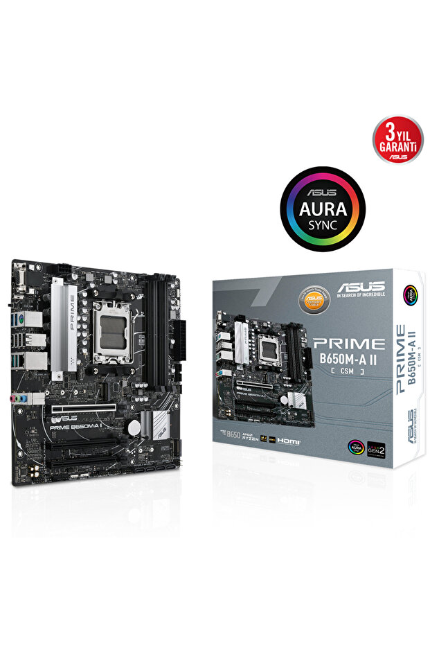 Prime B650M-A II-CSM AMD B650 AM5 Soket DDR5 6400 Mikro ATX Anakart - 1