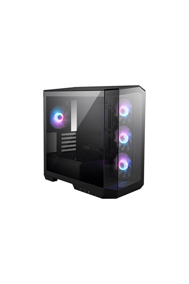 MAG PANO M100R PZ Black 4x120mm ARGB Fan USB 3.2 Micro-ATX Tower Gaming (Oyuncu) Kasa - 1