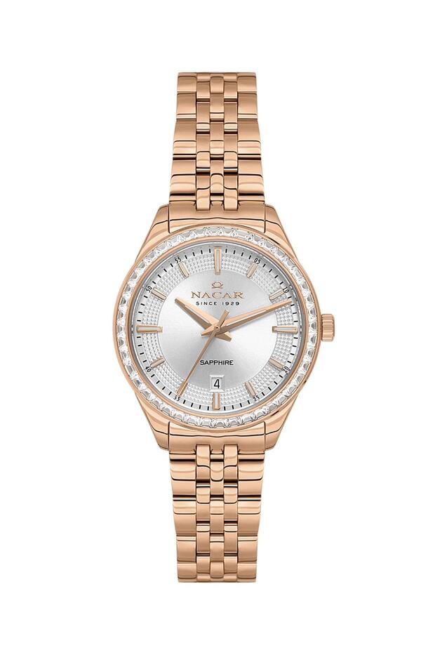 Sapphire Glass Rose Gold Women's Wristwatch Nc33- 398385 -Rwms