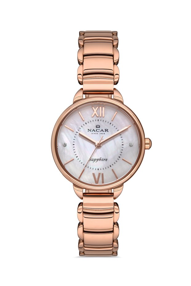 Sapphire Glass Rose Gold Women Wrist Watch Nc36-391034-Rwm