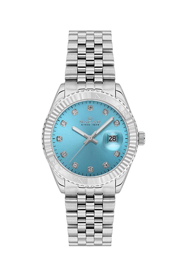 Sapphire Glass Silver Women's Watch Nc33-398351-Aums