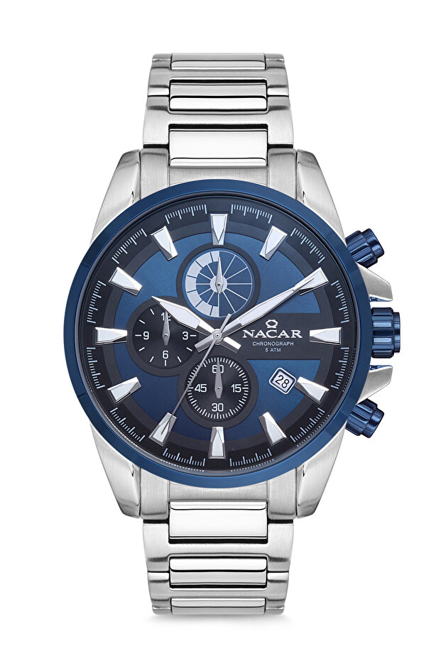 Sport Silver Men's Wristwatch Nc34-291169-Alm