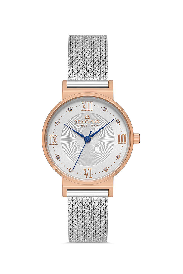 Sapphire Glass Silver Women's Wristwatch Nc18-3914C631-Ewms