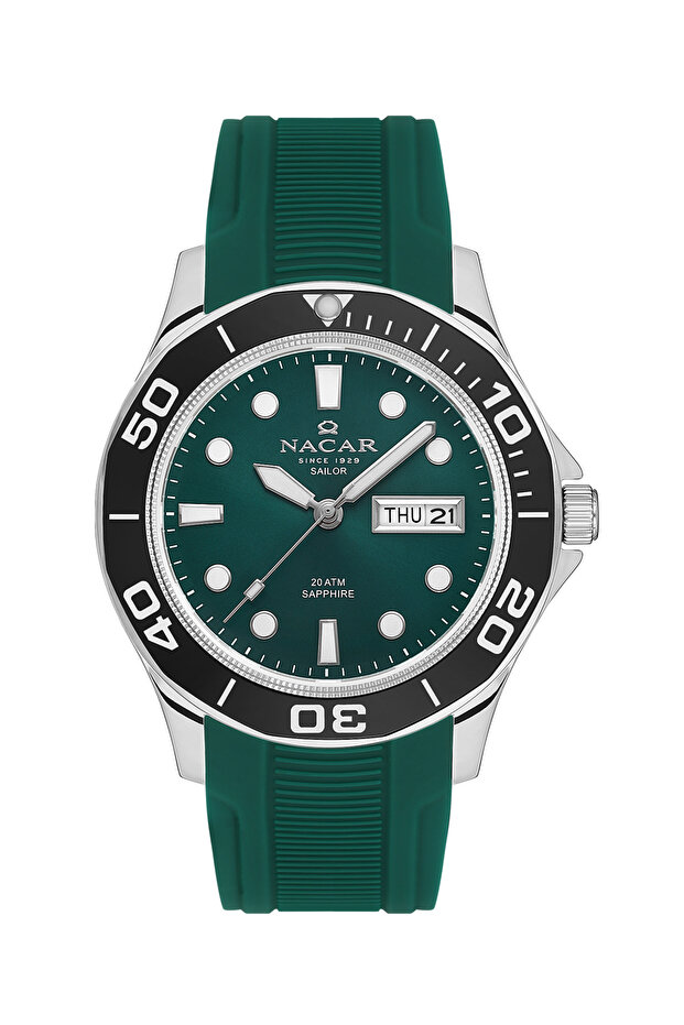Sapphire Glass Sport Green Men's Wristwatch Nc34-29B509-Ans6