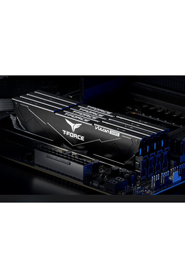 T-Force Vulcan 32GB(2x16GB) 6400Mhz DDR5 CL40 Siyah Gaming Ram (FLBD532G6400HC40BDC01) - 4