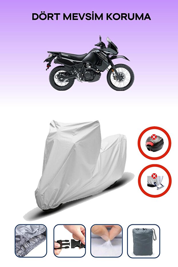 Motorcycle Cover/Engine Protector Compatible with Kawasaki KLR 650