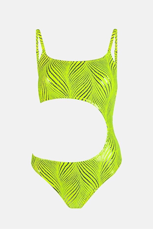 4305 Neon Sarı Mayokini - 4