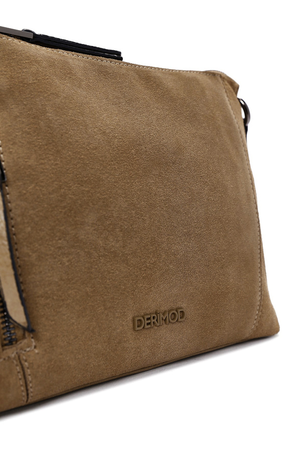 Kadın Camel Uzun Askılı Süet Çapraz Çanta 25ABD240410 - 8