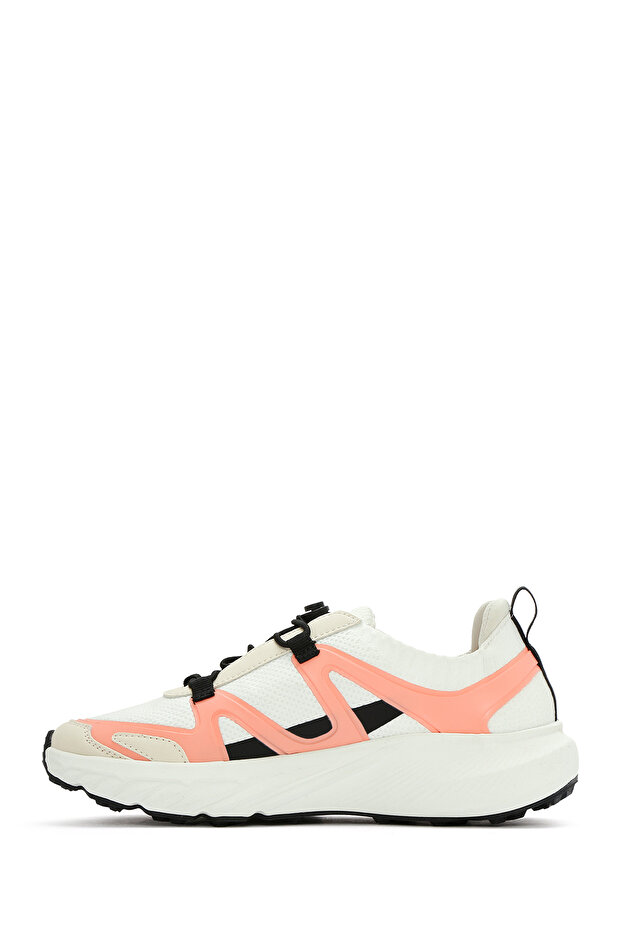 ACBC x DERİMOD Kadın Bej Bağcıklı Kalın Tabanlı Kumaş Sneaker 25SFD43556F - 2