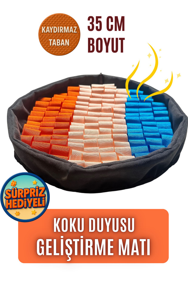 Bulyut (35 cm) - Dog Smell Training Mat, Fetch, Sniffing and Slow Eating Toy, Non-Slip Base