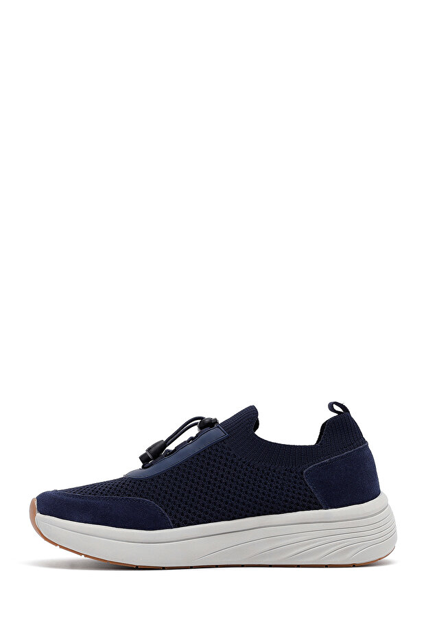 Zero Erkek Lacivert Kalın Tabanlı Kumaş Sneaker 25SFD69506F - 2