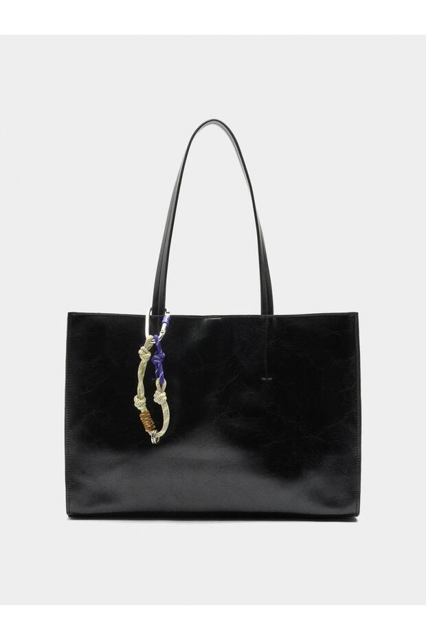 Charm'lı Shopper Çanta - 6