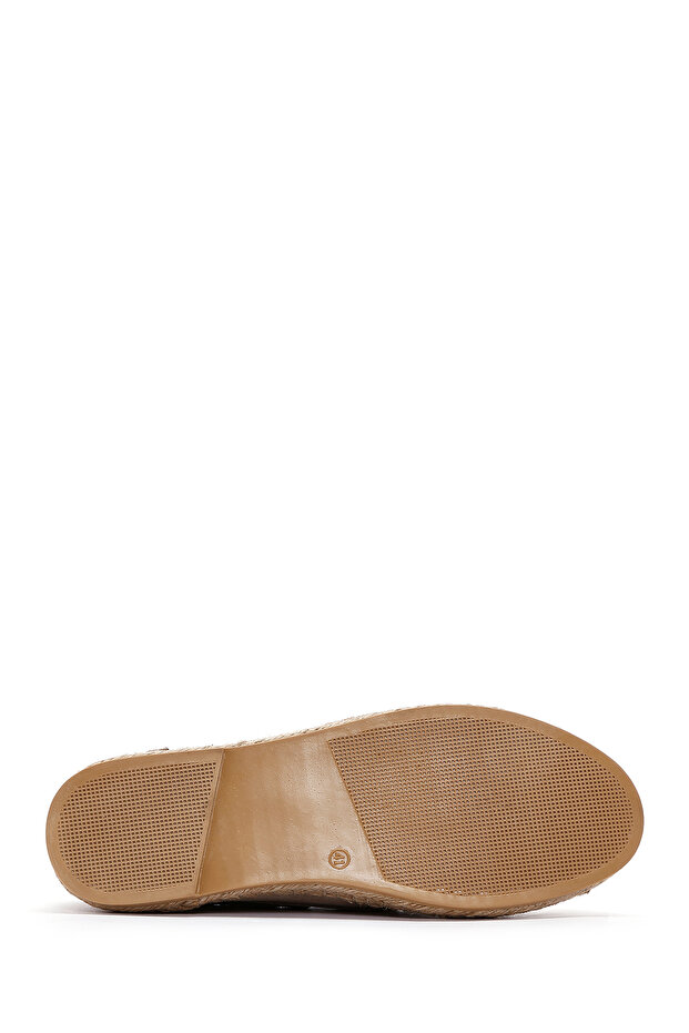 Erkek Bej Süet Deri Espadril 25SFD616210 - 4