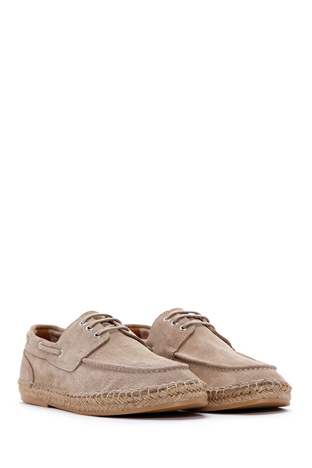 Erkek Bej Süet Deri Espadril 25SFD616210 - 3