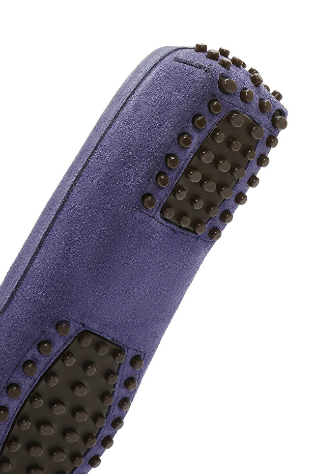 Kadın Lacivert Süet Deri Hakiki Deri Ayakkabı, Casual Ayakkabı, Günlük Ayakkabı 25SFD291010 - 8