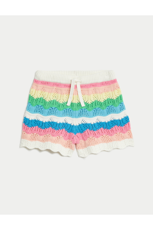 Pamuk Karışımlı Örme Şort (2-8 Yaş) - 5