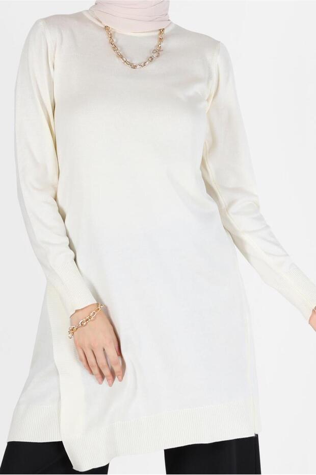 ASİMETRİK KESİM BASIC TRİKO TUNİK 42048 - 4