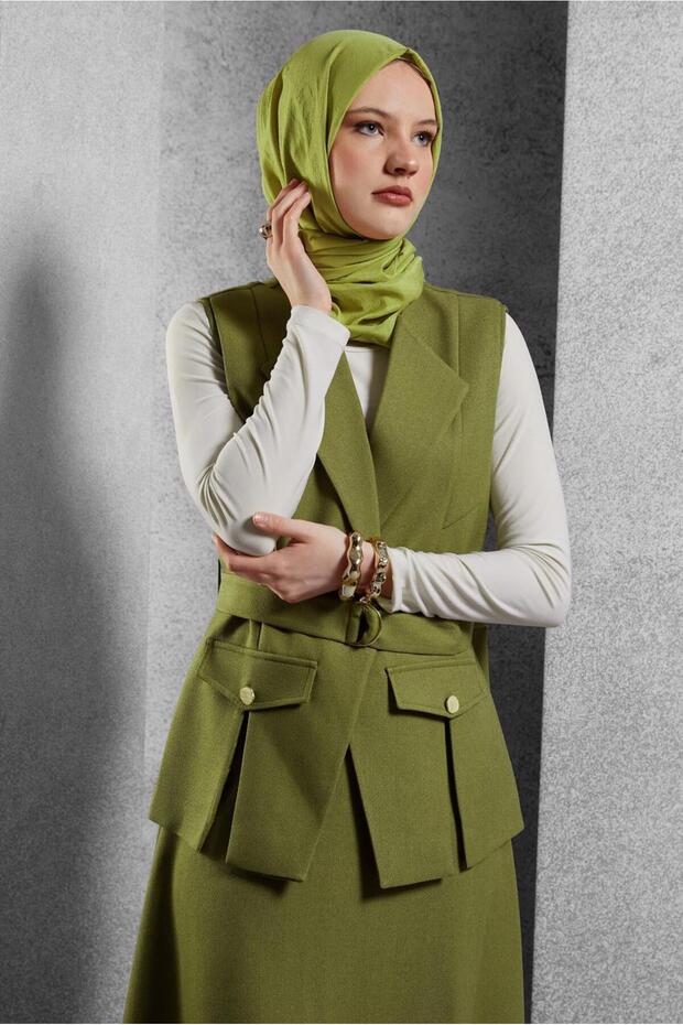 Belted Skirt Suit 45176