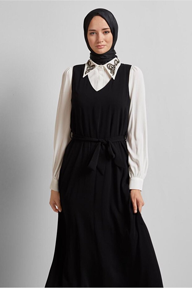 İŞLEMELİ ELBİSELİ TAKIM 45658 - 2