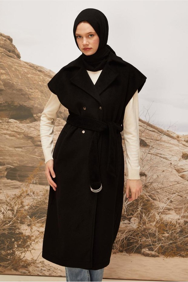Belted Cashew Vest 45301