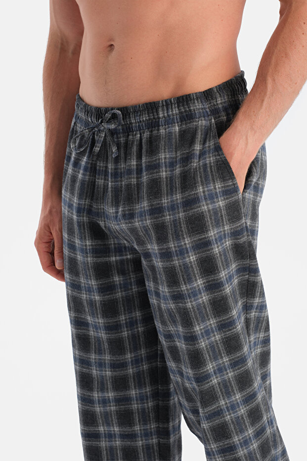 Multicolor Ekoseli Dokuma Pantolon - 5