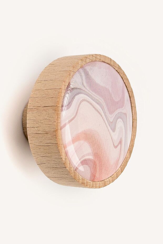 Ebruli Desenli Ahşap Kulp - 1