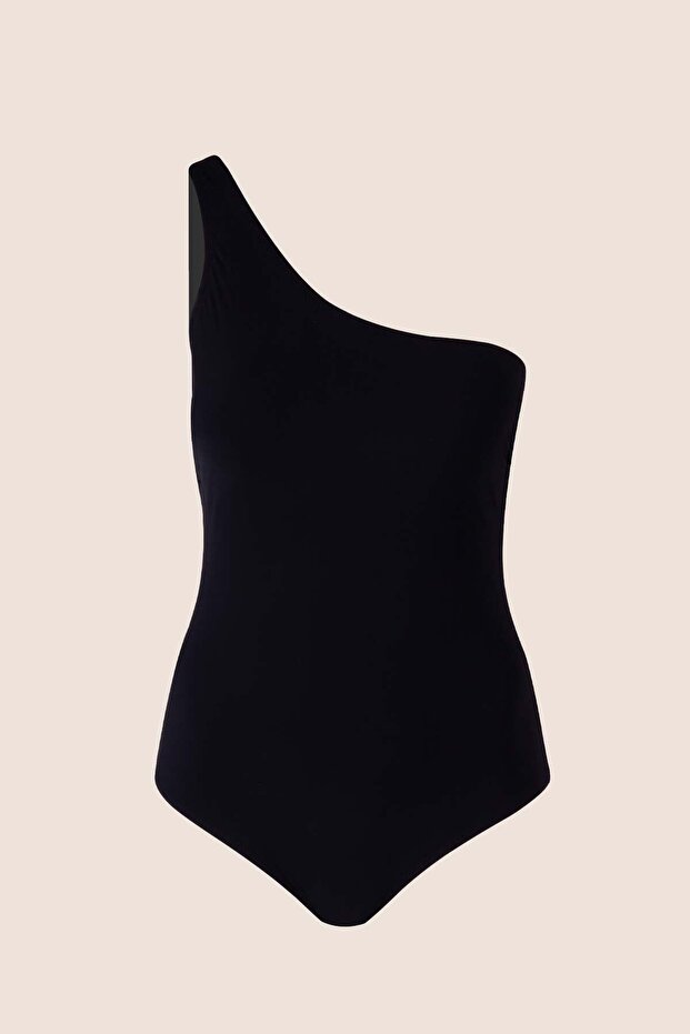 3018 Siyah Tek Omuz Mayo - 5