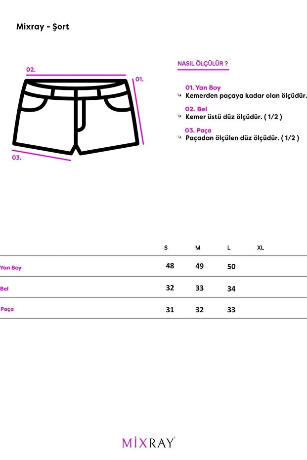 4732 Kadın Şehir Boy Parça Boyalı Basic Şort Siyah - 7