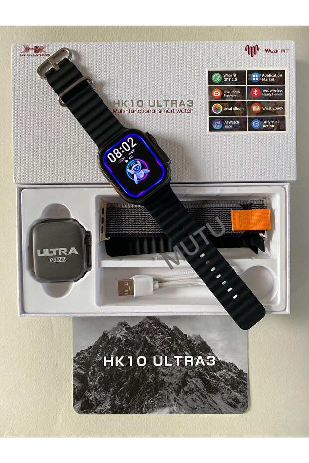 HK10 ULTRA 3 Watch Ultra 2 Yeni Kasa Son Versiyon Amoled Ekran Full Donanımlı 2 GB Akıllı Saat - 4