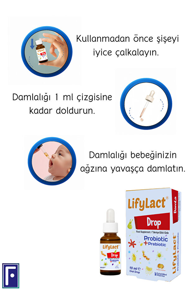 Damla 10 ml , Probiyotik, Prebiyotik, Gaz Damlası - 4