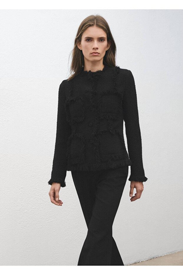 Dikişsiz tüvit ceket - 6