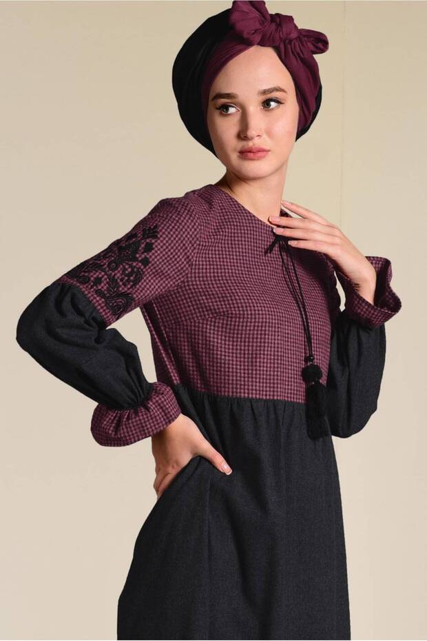 Embroidered and Tasseled Dress 4605
