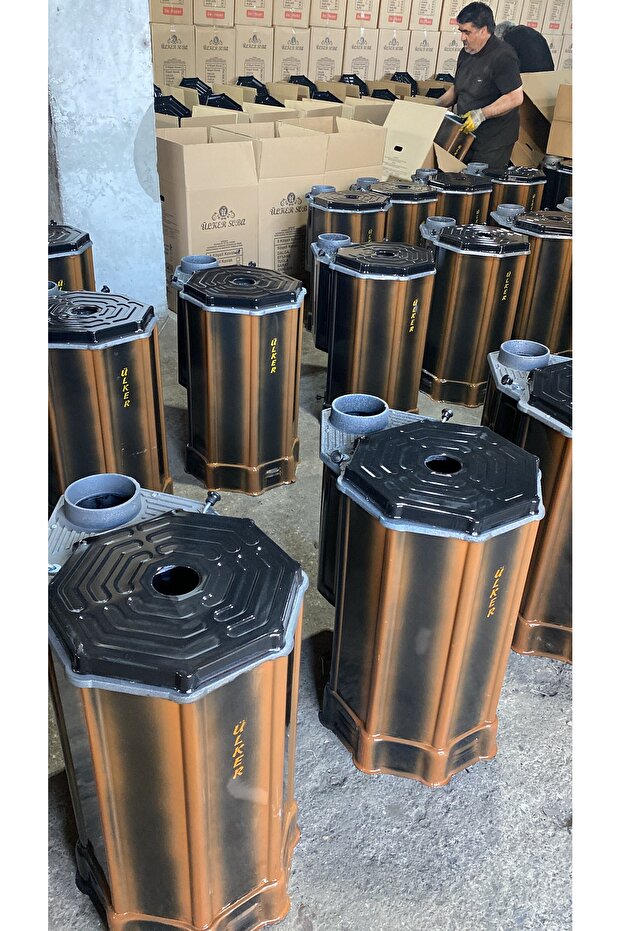 LÜX 8 Köşeli Kovalı Soba - 1