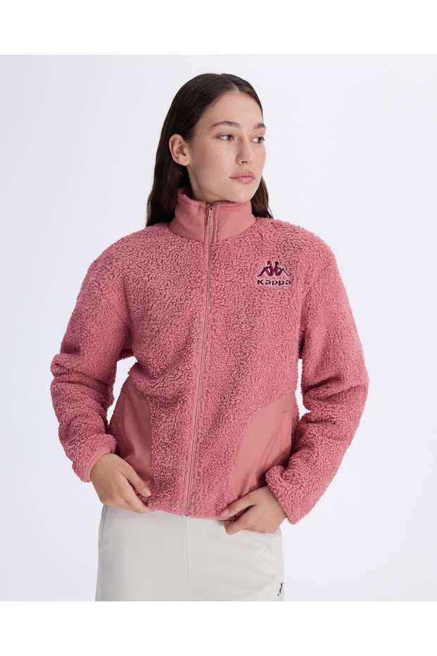 Logo Felax Tur Women's Dusty Rose Comfort Sherpa Coat