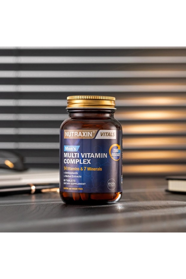 Men's Multivitamin Complex – Daily Energy, Strength & Vitality Support – 60 Tablets - 4