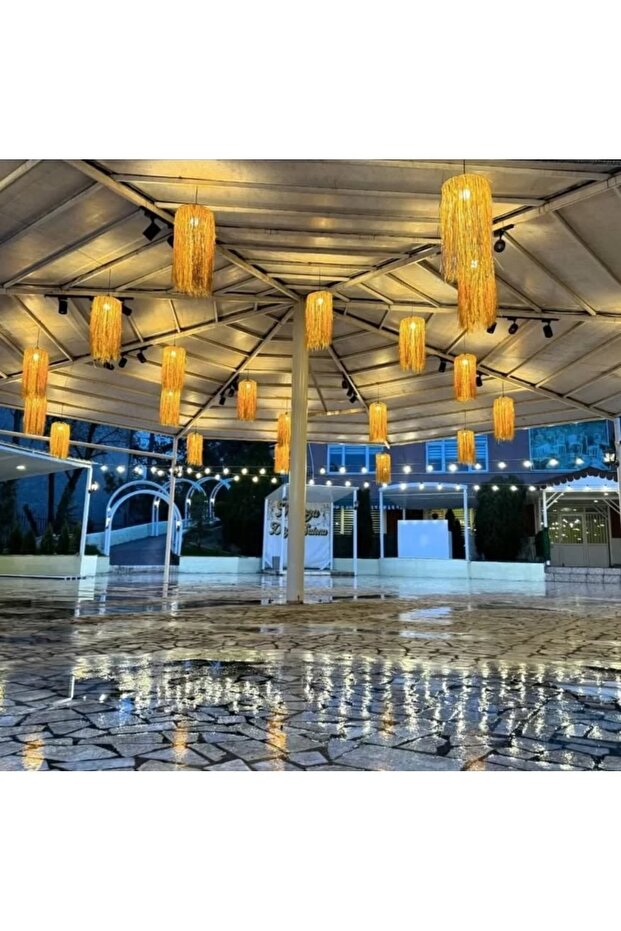 Hasır Avize Hasır Saçaklı Rafya Avize - 8