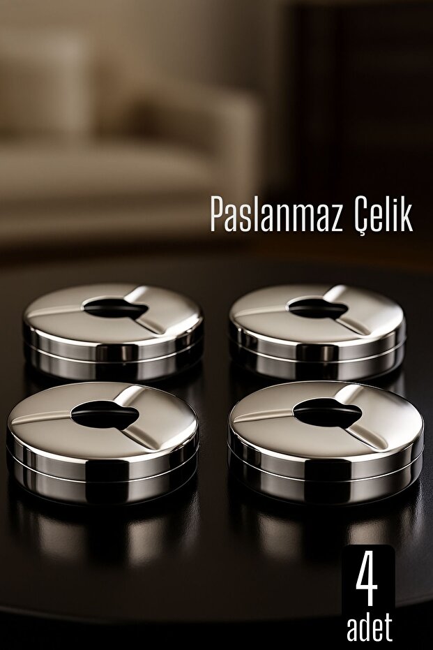 4 lü Set Çelik Küllük Vercher Design - 1